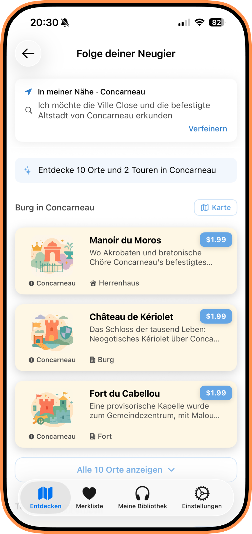 Die Geschichte der Ville Close in Concarneau